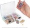 The Beadsmith Plastic Storage Box – 6.25″ L × 4.2″ W × 1.5″ H Clear Box w/ 24 Flip-Top Containers, Works for Storing Diamond Art Accessories, or as Nail Art or Craft Storage, or Other Small Parts